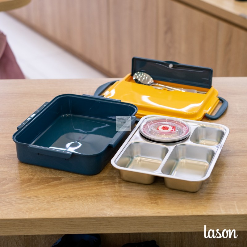 HỘP CƠM INOX 1 TẦNG 4 NGĂN